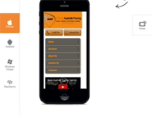 Tablet Screenshot of apexpaving.com